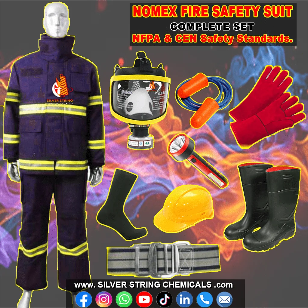 NOMEX FIRE MAN SUIT (COMPLETE SET), Silver String Chemicals Biggest Safety Online Shop Items Pakistan, Fire Safety Items, Health Safety Items, Work Safety Items, Industrial Safety Items Available, Hydrant, Sprinkler, Fire Alarm, Suppression, E500, Bristol, Naffco, Lifeco