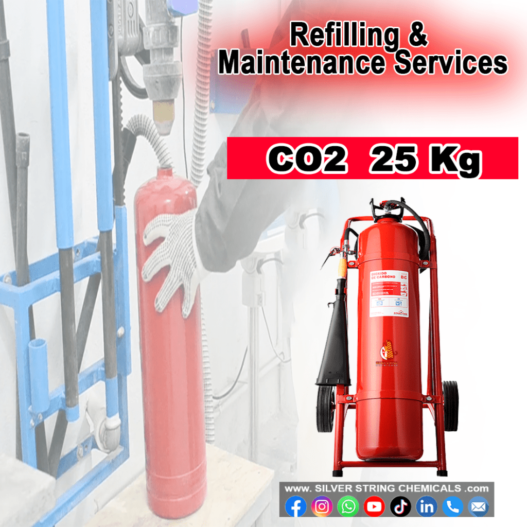 C02 25kg - Refilling. Silver String Chemicals Biggest Safety Online Shop Items Pakistan, Fire Safety Items, Health Safety Items, Work Safety Items, Industrial Safety Items Available, Hydrant, Sprinkler, Fire Alarm, Suppression, E500, Bristol, Naffco, Lifeco