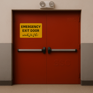 emergency fire exit proof rated single double dual door ul by silver string safety nationwide delivery pakistan