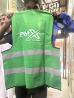 LOGO PRINTED SAFETY VESTS BY SILVER STRING SAFETY NATIONWIDE DLEIVERY PAKISTAN
