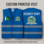 Cusom Logo Print Safety Vests by silver string nationwide delivery pakistan