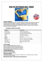 open head pendent sprinkler by silver string nationwide delivery pakistan