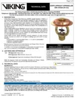 VIKING ESFR UPRIGHT SPRINKLER VK520 (K14.0) by silver string pakistan