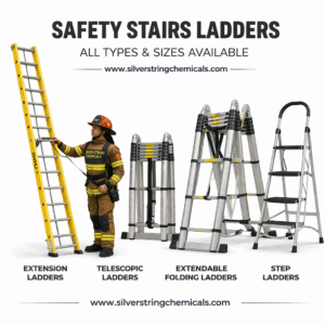 Safety LADDERS AND STAIRS by silver string chemicals safety department nationwide delivery pakistan