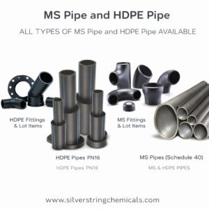 MS & HDPE PIPES by silver string chemicals safety department nationwide delivery pakistan