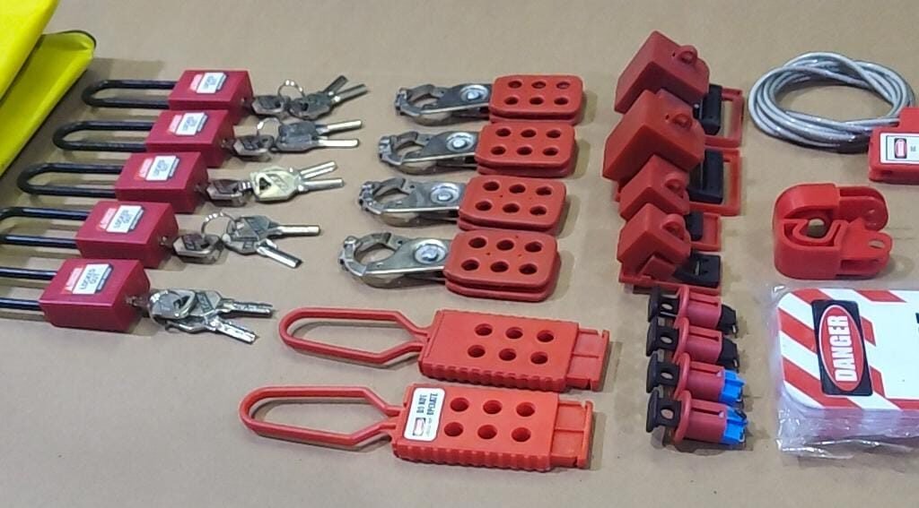 loto lockout tagout kit set items available in pakistan by silver string