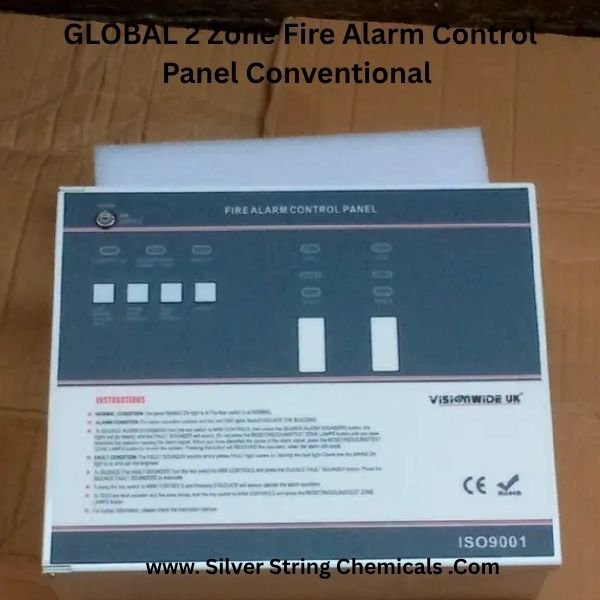 GLOBAL 2 Zone Fire Alarm Control Panel Conventional pakistan nationwide delivery by silver string