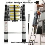 Ladder Straight Aluminum Alloy silver string safety nationwide delivery pakistan